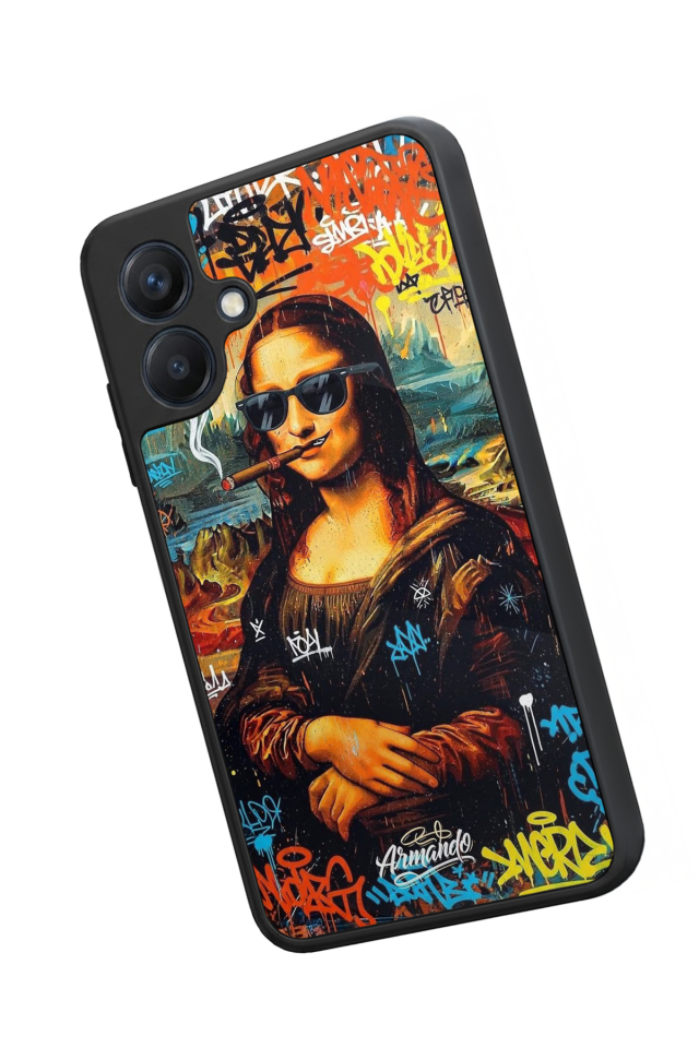 Samsung Galaxy A07 Uyumlu Monalisa Tasarımlı Glossy Premium Kılıf
