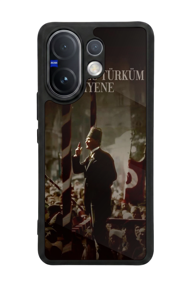 Vivo V60 Uyumlu Mustafa Kemal Ataturk Tasarımlı Glossy Premium Kılıf