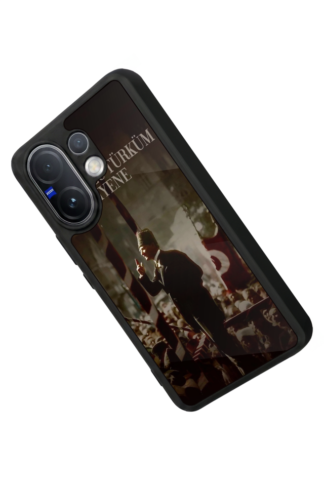Vivo V60 Uyumlu Mustafa Kemal Ataturk Tasarımlı Glossy Premium Kılıf