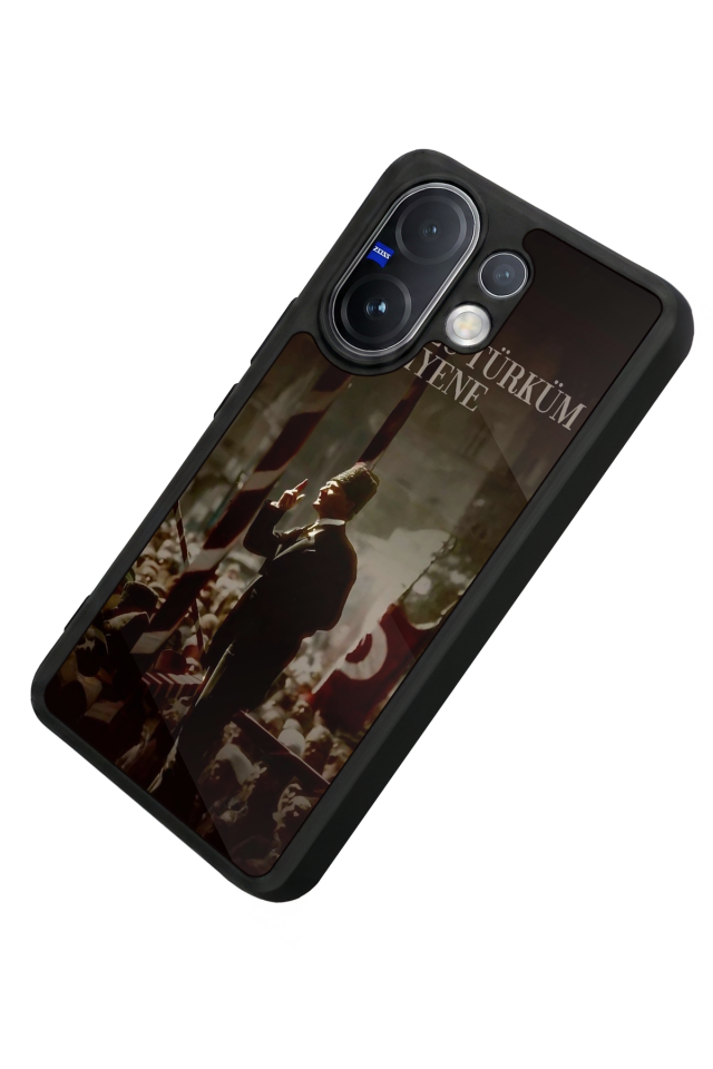 Vivo V60 Uyumlu Mustafa Kemal Ataturk Tasarımlı Glossy Premium Kılıf