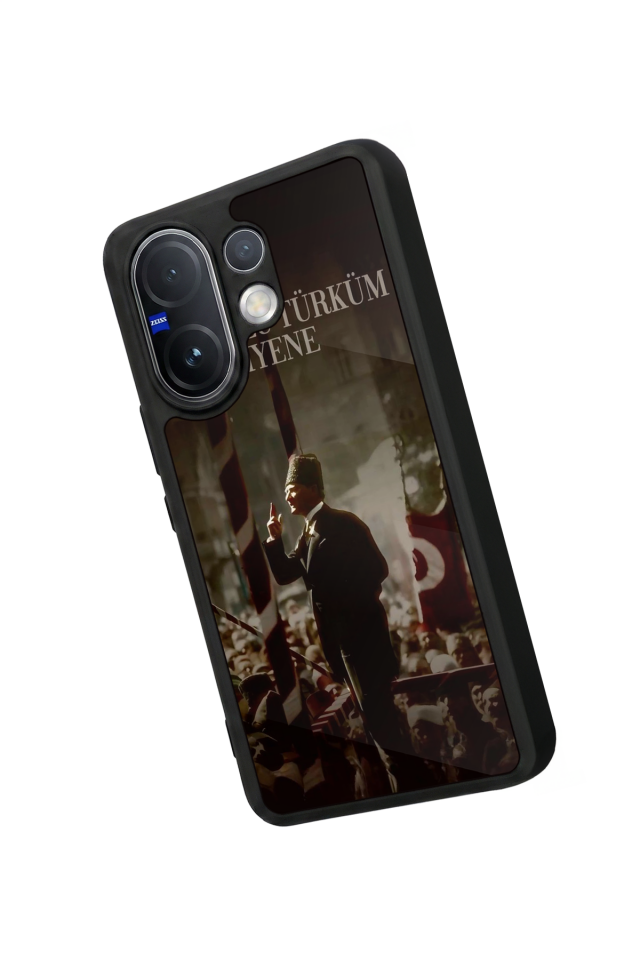 Vivo V60 Uyumlu Mustafa Kemal Ataturk Tasarımlı Glossy Premium Kılıf