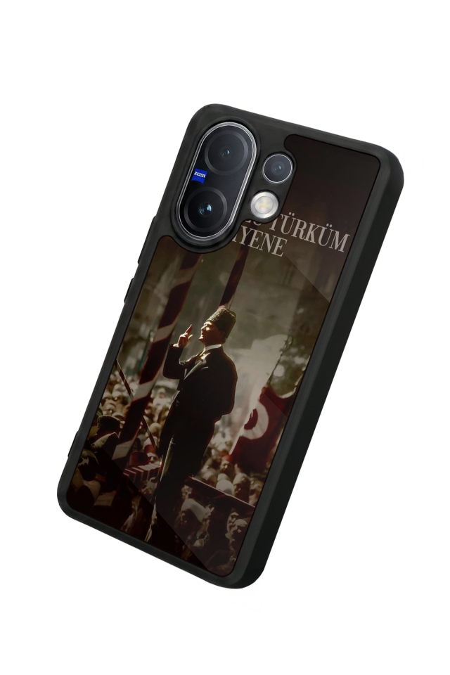 Vivo V60 Uyumlu Mustafa Kemal Ataturk Tasarımlı Glossy Premium Kılıf