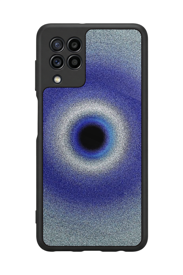 Samsung Galaxy M22 Uyumlu Nazar Tasarımlı Glossy Premium Kılıf