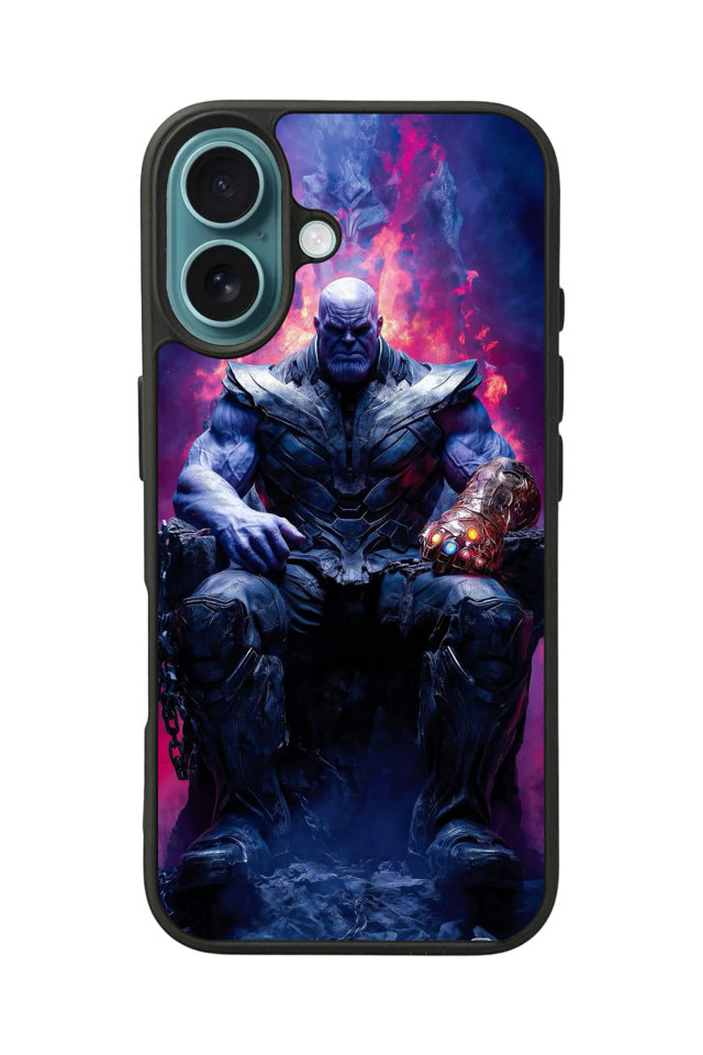 iPhone 16 Plus Uyumlu Thanos Tasarımlı Glossy Premium Kılıf