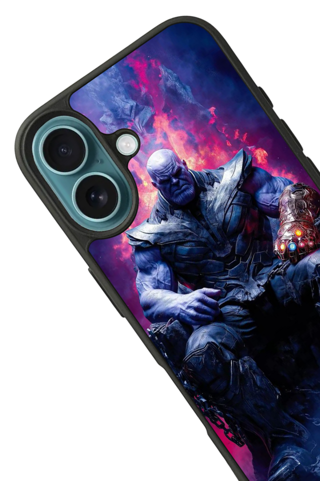 iPhone 16 Plus Uyumlu Thanos Tasarımlı Glossy Premium Kılıf
