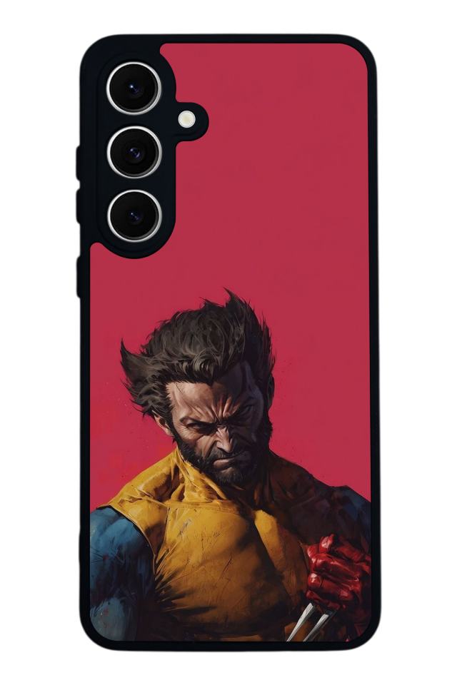 Samsung Galaxy S24 FE Uyumlu Wolverine Tasarımlı Glossy Premium Kılıf