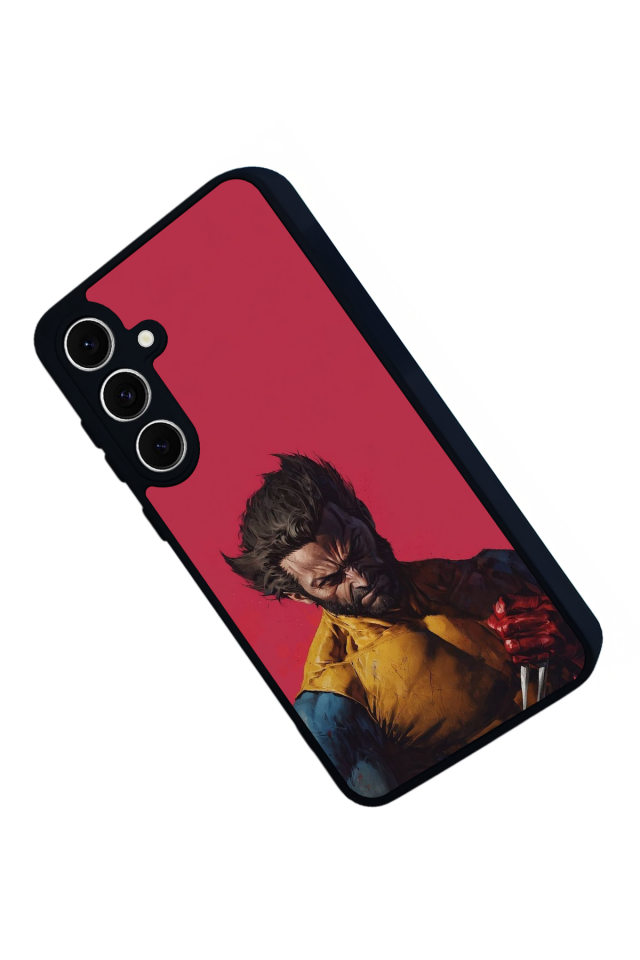Samsung Galaxy S24 FE Uyumlu Wolverine Tasarımlı Glossy Premium Kılıf