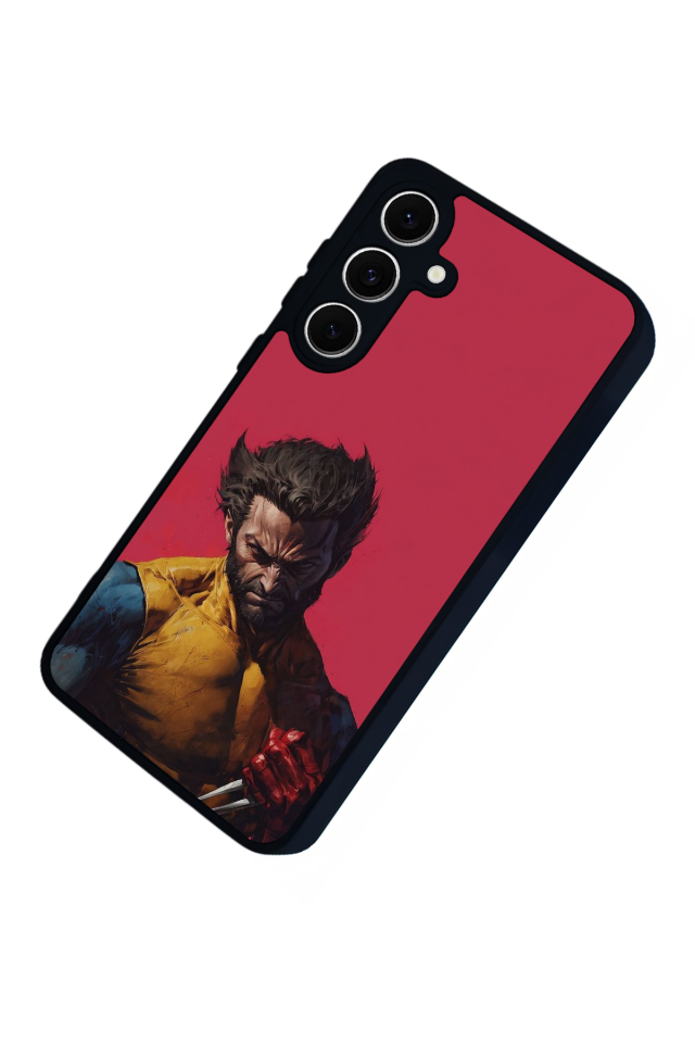 Samsung Galaxy S24 FE Uyumlu Wolverine Tasarımlı Glossy Premium Kılıf
