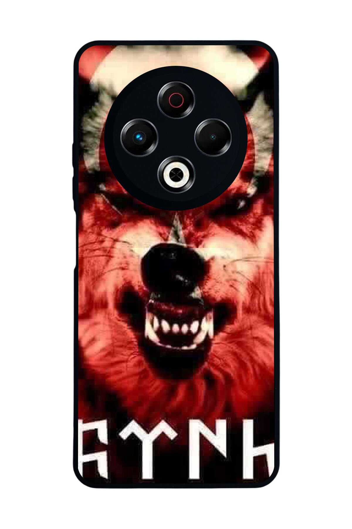 Tecno Spark 30 Uyumlu Bozkurt Tasarımlı Glossy Premium Kılıf