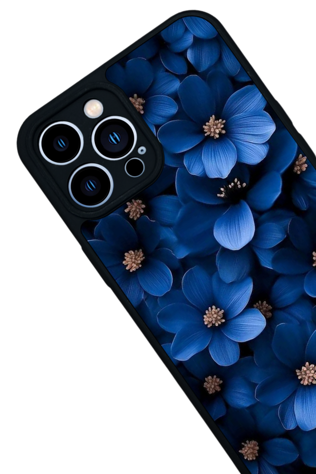 iPhone 12 Pro Max Uyumlu Cicek Tasarımlı Glossy Premium Kılıf