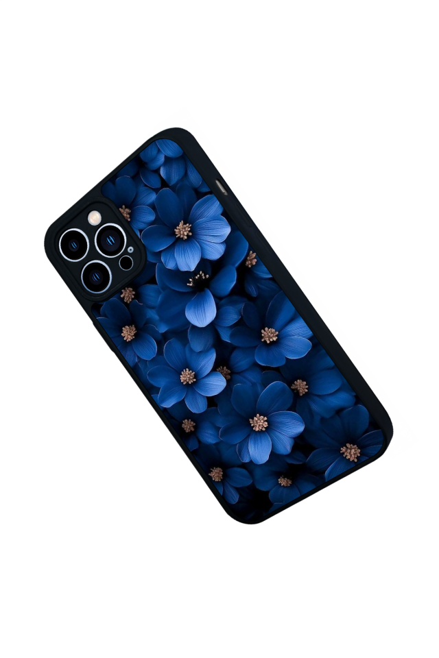 iPhone 12 Pro Max Uyumlu Cicek Tasarımlı Glossy Premium Kılıf