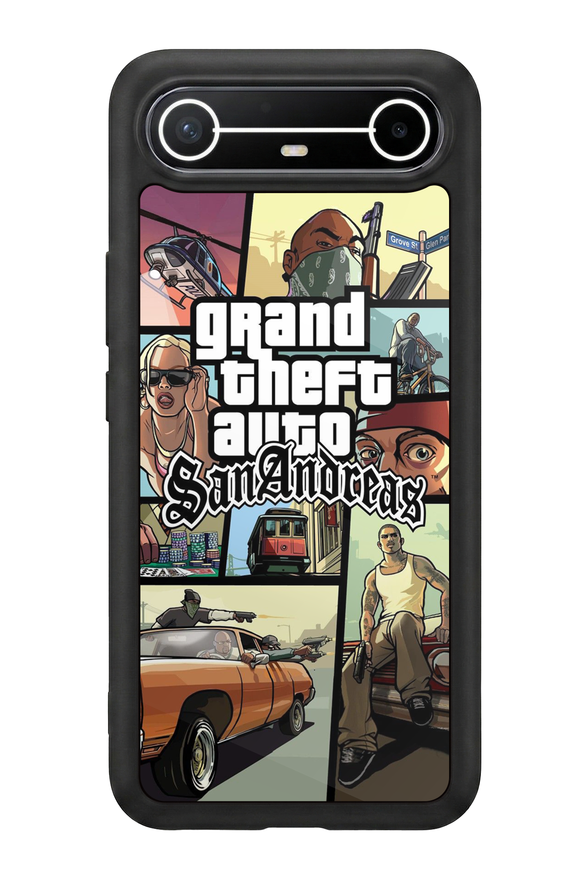 Tecno Spark Slim 5G Uyumlu GTA Tasarımlı Glossy Premium Kılıf