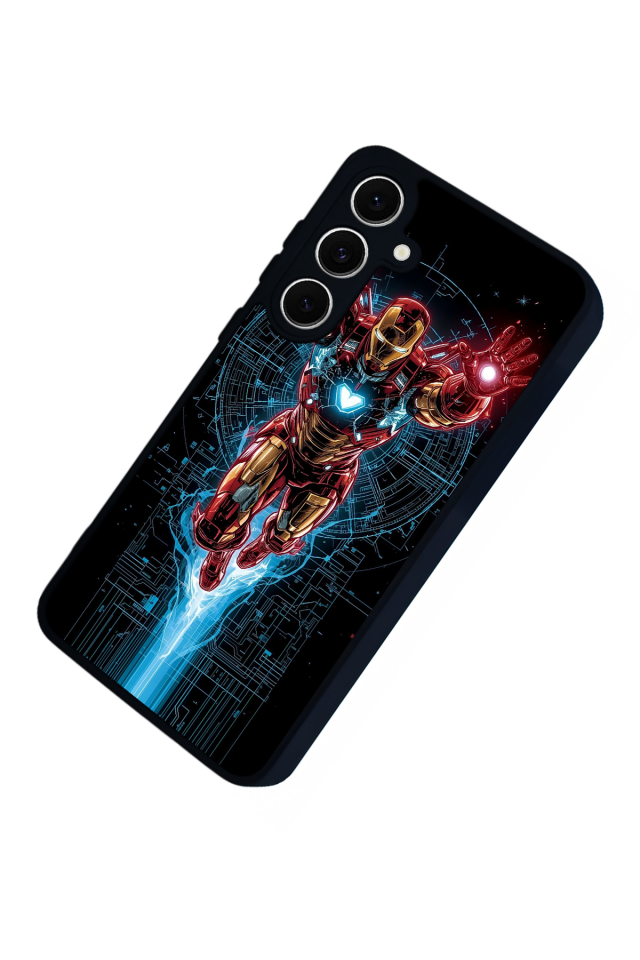 Samsung Galaxy A16 Uyumlu Iron Man ( Demir Adam ) Tasarımlı Glossy Premium Kılıf