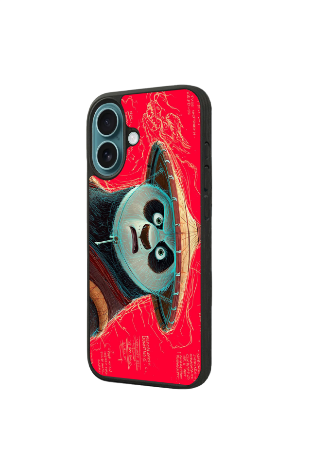 iPhone 16 Uyumlu Kung Fu Panda Tasarımlı Glossy Premium Kılıf