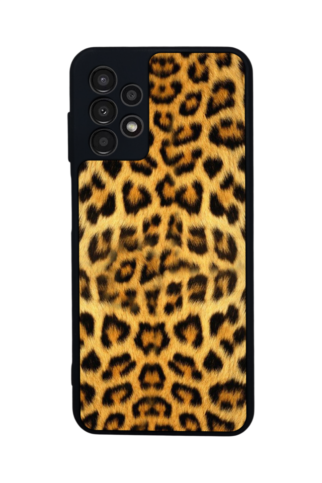 Samsung Galaxy A13 Uyumlu Leopar Tasarımlı Glossy Premium Kılıf