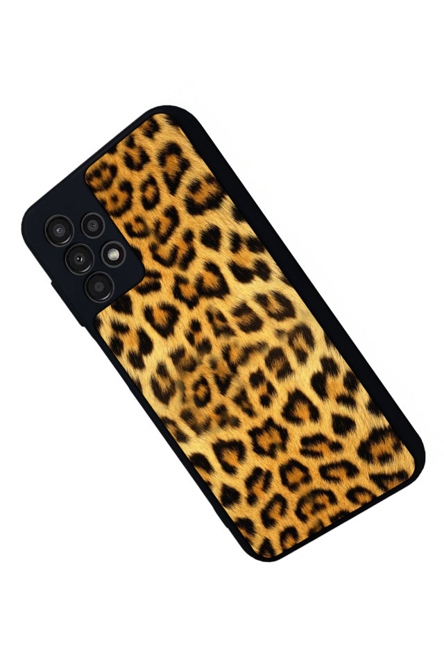 Samsung Galaxy A13 Uyumlu Leopar Tasarımlı Glossy Premium Kılıf
