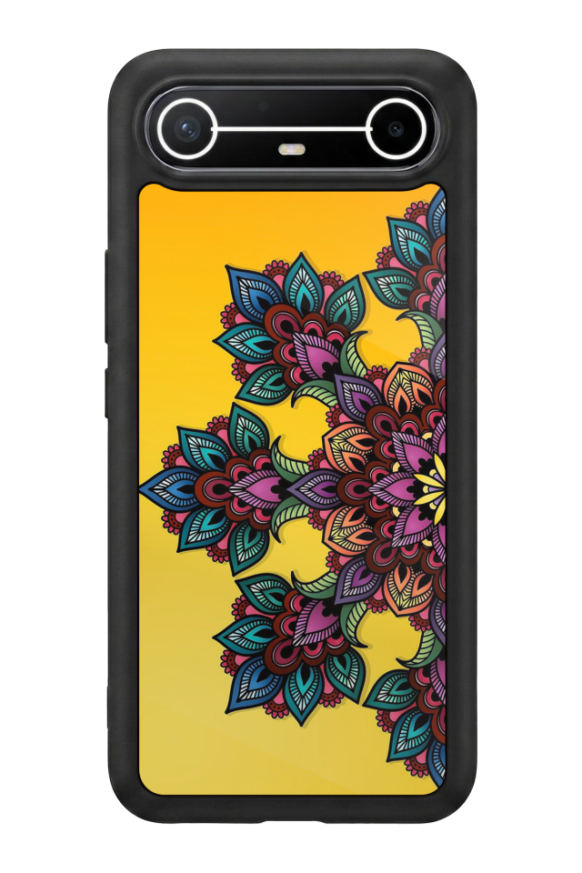 Tecno Spark Slim 5G Uyumlu Mandala Tasarımlı Glossy Premium Kılıf