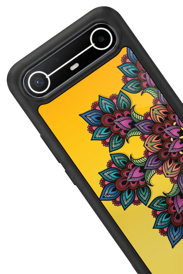 Tecno Spark Slim 5G Uyumlu Mandala Tasarımlı Glossy Premium Kılıf