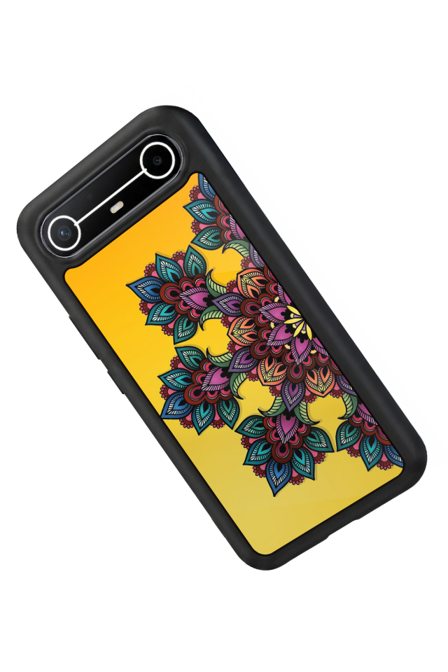 Tecno Spark Slim 5G Uyumlu Mandala Tasarımlı Glossy Premium Kılıf
