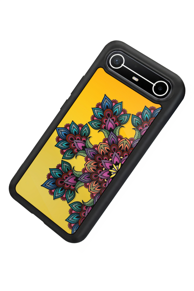 Tecno Spark Slim 5G Uyumlu Mandala Tasarımlı Glossy Premium Kılıf