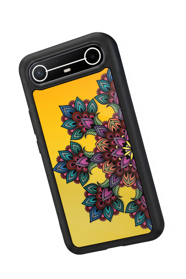 Tecno Spark Slim 5G Uyumlu Mandala Tasarımlı Glossy Premium Kılıf
