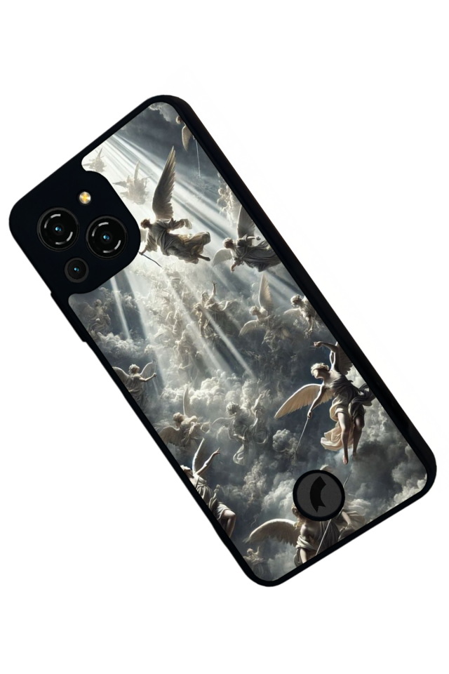 Reeder S23 Pro Max Uyumlu Melek Tasarımlı Glossy Premium Kılıf