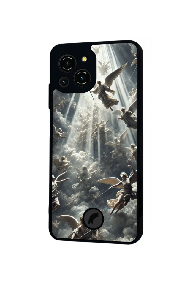 Reeder S23 Pro Max Uyumlu Melek Tasarımlı Glossy Premium Kılıf