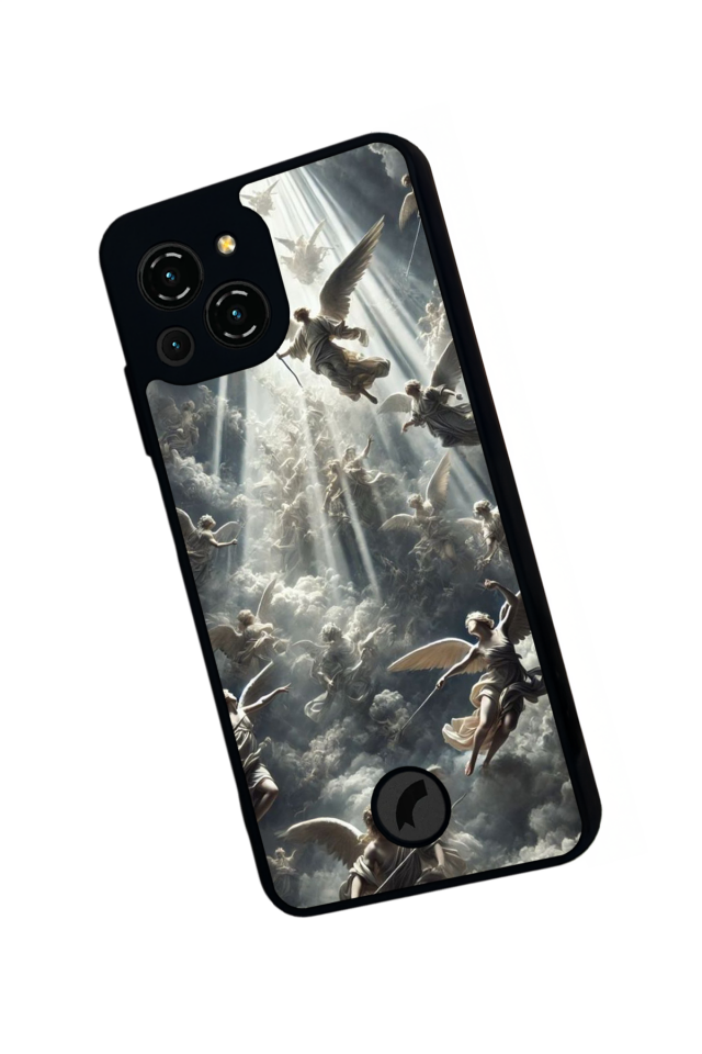 Reeder S23 Pro Max Uyumlu Melek Tasarımlı Glossy Premium Kılıf