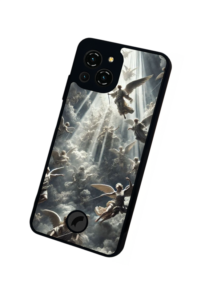 Reeder S23 Pro Max Uyumlu Melek Tasarımlı Glossy Premium Kılıf