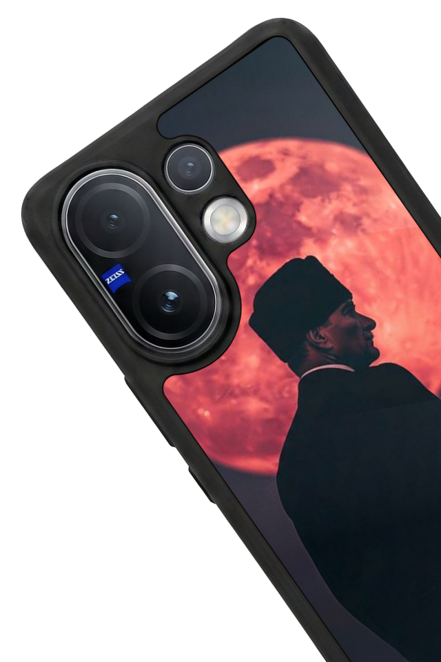 Vivo V60 Uyumlu Mustafa Kemal Ataturk Tasarımlı Glossy Premium Kılıf