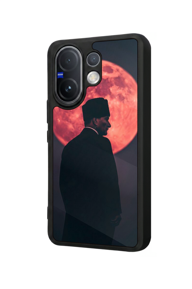 Vivo V60 Uyumlu Mustafa Kemal Ataturk Tasarımlı Glossy Premium Kılıf