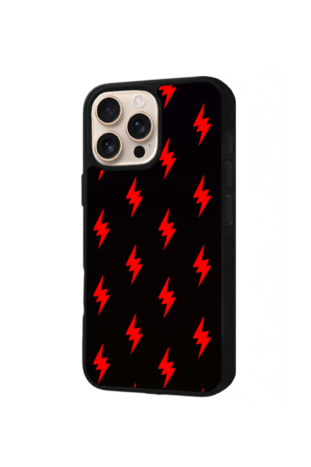 iPhone 15 Pro Max Uyumlu Simsek Tasarımlı Glossy Premium Kılıf