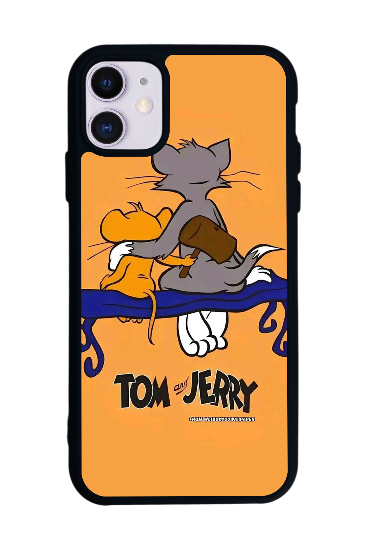 iPhone 11 Uyumlu Tom And Jerry Tasarımlı Glossy Premium Kılıf
