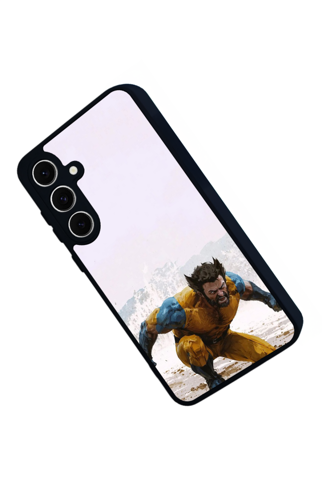 Samsung Galaxy S24 FE Uyumlu Wolverine Tasarımlı Glossy Premium Kılıf