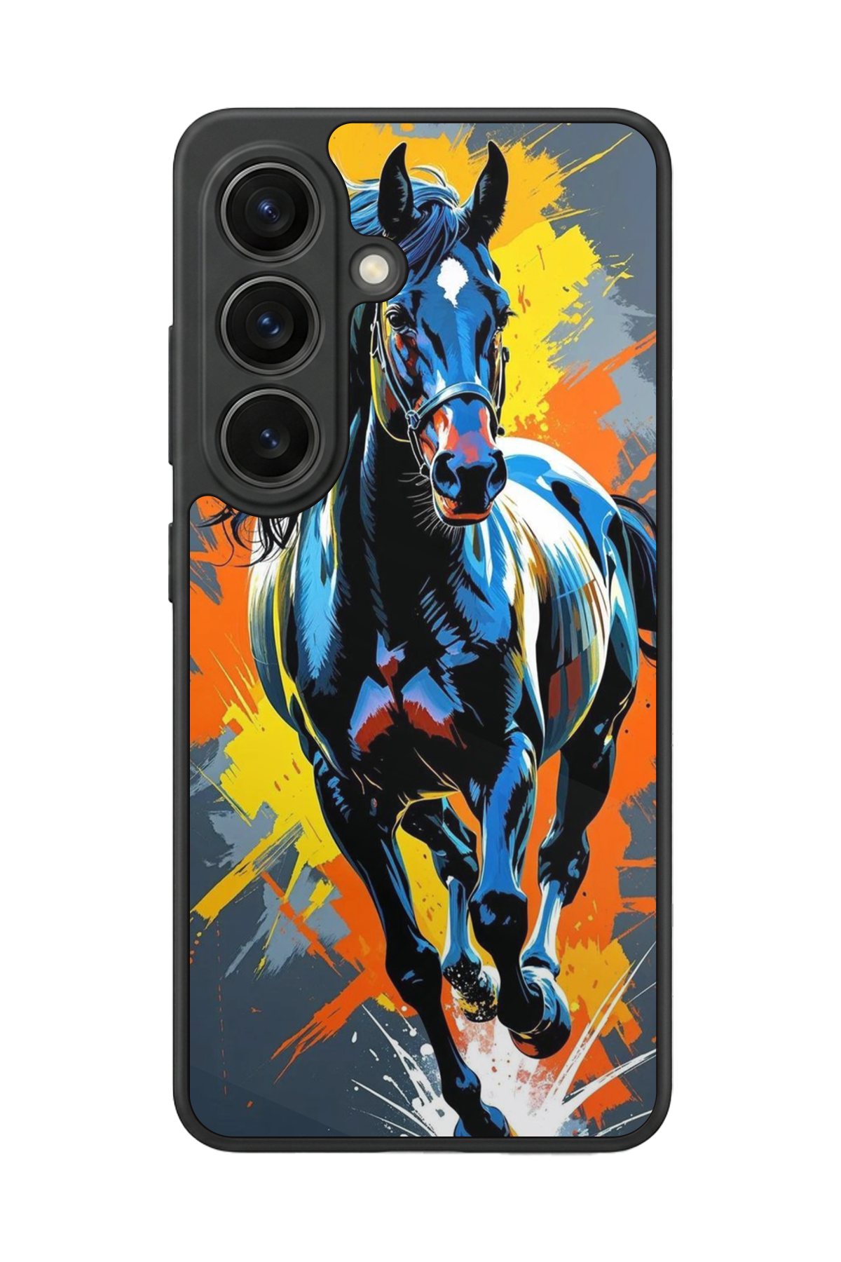 Samsung Galaxy S26 Uyumlu At Horse Tasarımlı Glossy Premium Kılıf