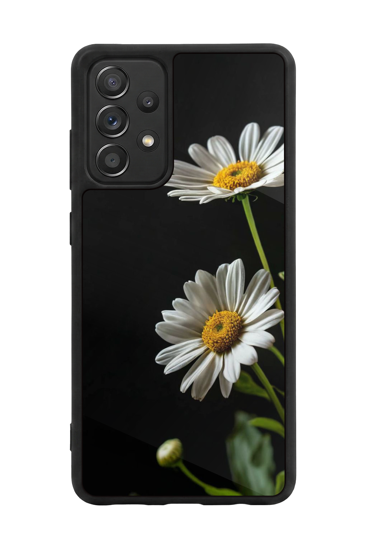 Samsung Galaxy A72 Uyumlu Cicek Tasarımlı Glossy Premium Kılıf