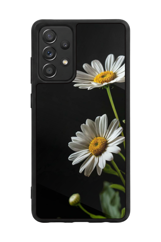 Samsung Galaxy A72 Uyumlu Cicek Tasarımlı Glossy Premium Kılıf