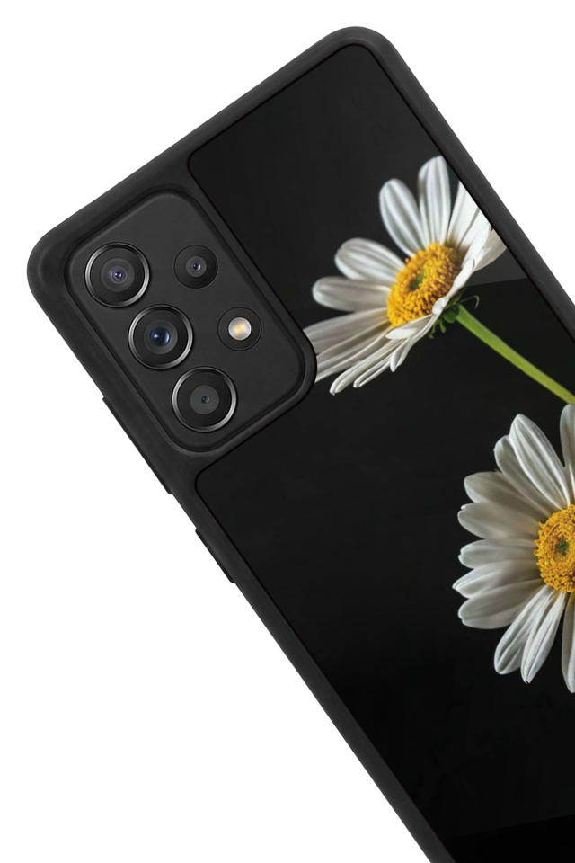 Samsung Galaxy A72 Uyumlu Cicek Tasarımlı Glossy Premium Kılıf