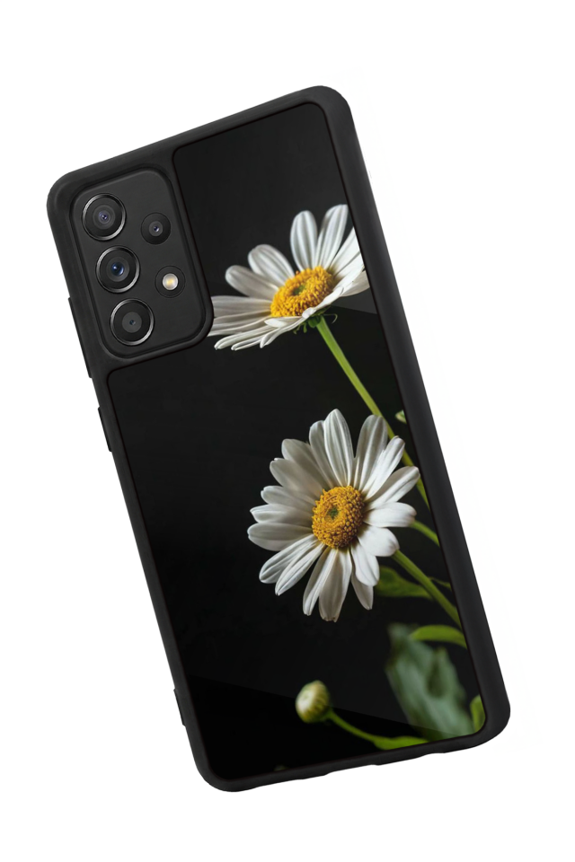 Samsung Galaxy A72 Uyumlu Cicek Tasarımlı Glossy Premium Kılıf
