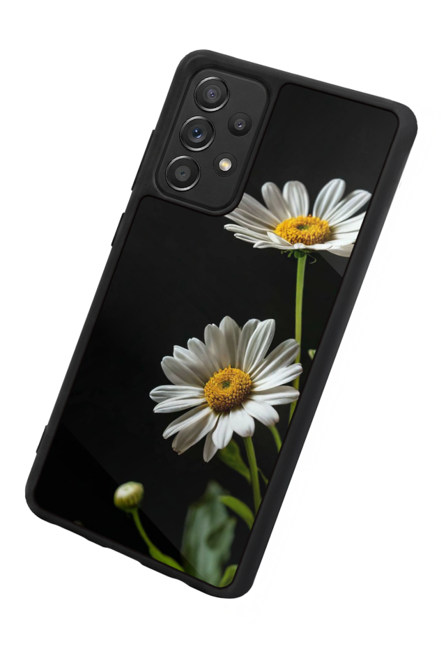 Samsung Galaxy A72 Uyumlu Cicek Tasarımlı Glossy Premium Kılıf