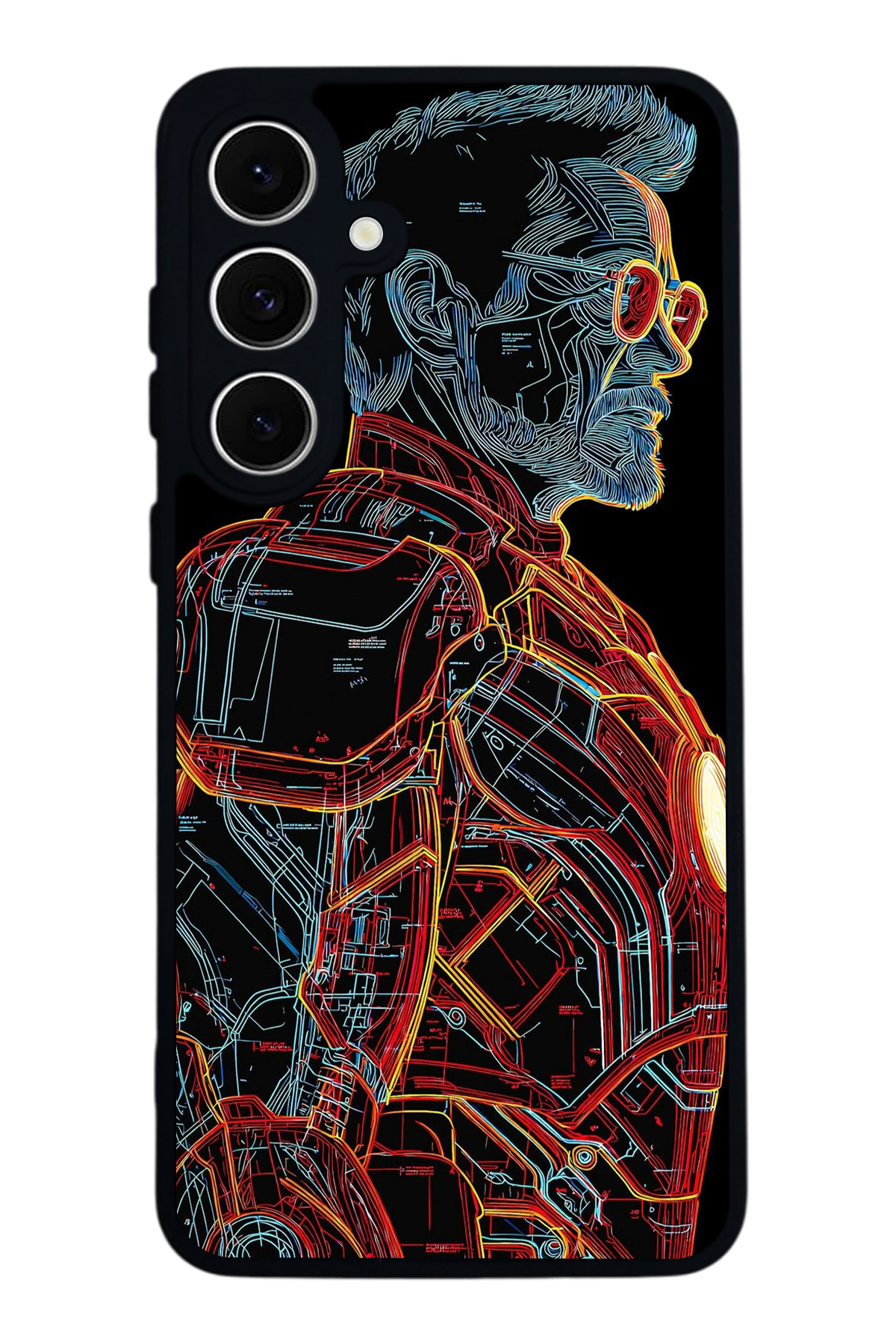 Samsung Galaxy A16 Uyumlu Iron Man ( Demir Adam ) Tasarımlı Glossy Premium Kılıf