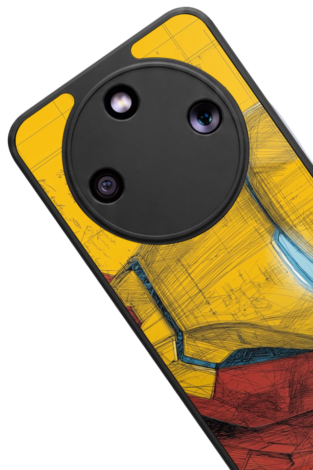 Honor Magic 8 Lite Uyumlu  Iron Man ( Demir Adam ) Tasarımlı Glossy Premium Kılıf