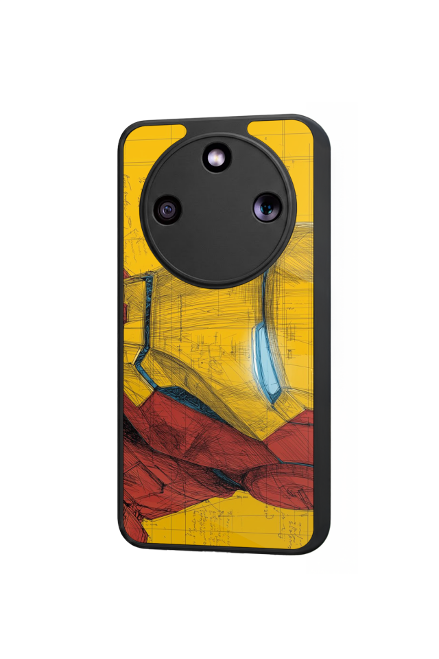 Honor Magic 8 Lite Uyumlu  Iron Man ( Demir Adam ) Tasarımlı Glossy Premium Kılıf