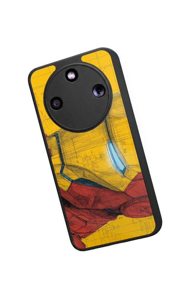 Honor Magic 8 Lite Uyumlu  Iron Man ( Demir Adam ) Tasarımlı Glossy Premium Kılıf
