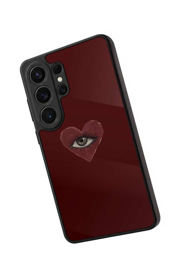 Samsung Galaxy S26 Ultra Uyumlu Kalp Love Tasarımlı Glossy Premium Kılıf