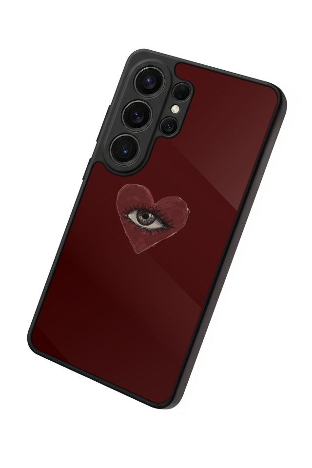 Samsung Galaxy S26 Ultra Uyumlu Kalp Love Tasarımlı Glossy Premium Kılıf