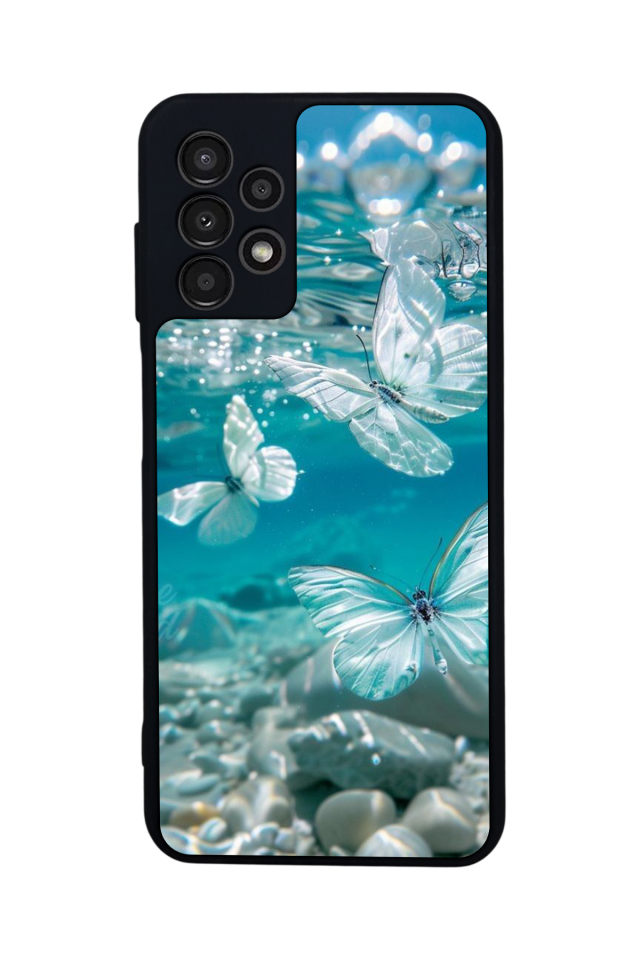 Samsung Galaxy A23 Uyumlu Kelebek Tasarımlı Glossy Premium Kılıf