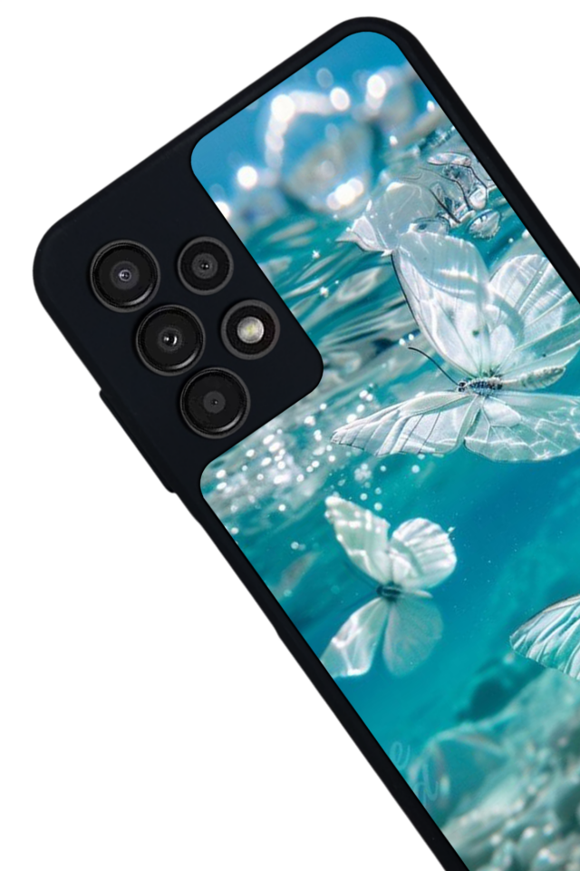 Samsung Galaxy A23 Uyumlu Kelebek Tasarımlı Glossy Premium Kılıf