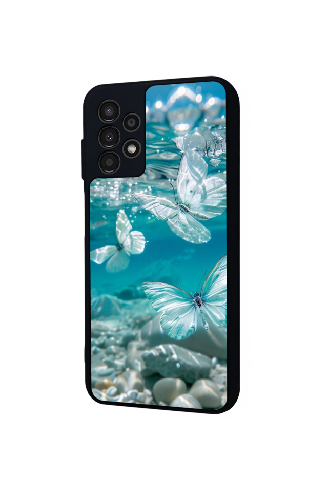 Samsung Galaxy A23 Uyumlu Kelebek Tasarımlı Glossy Premium Kılıf