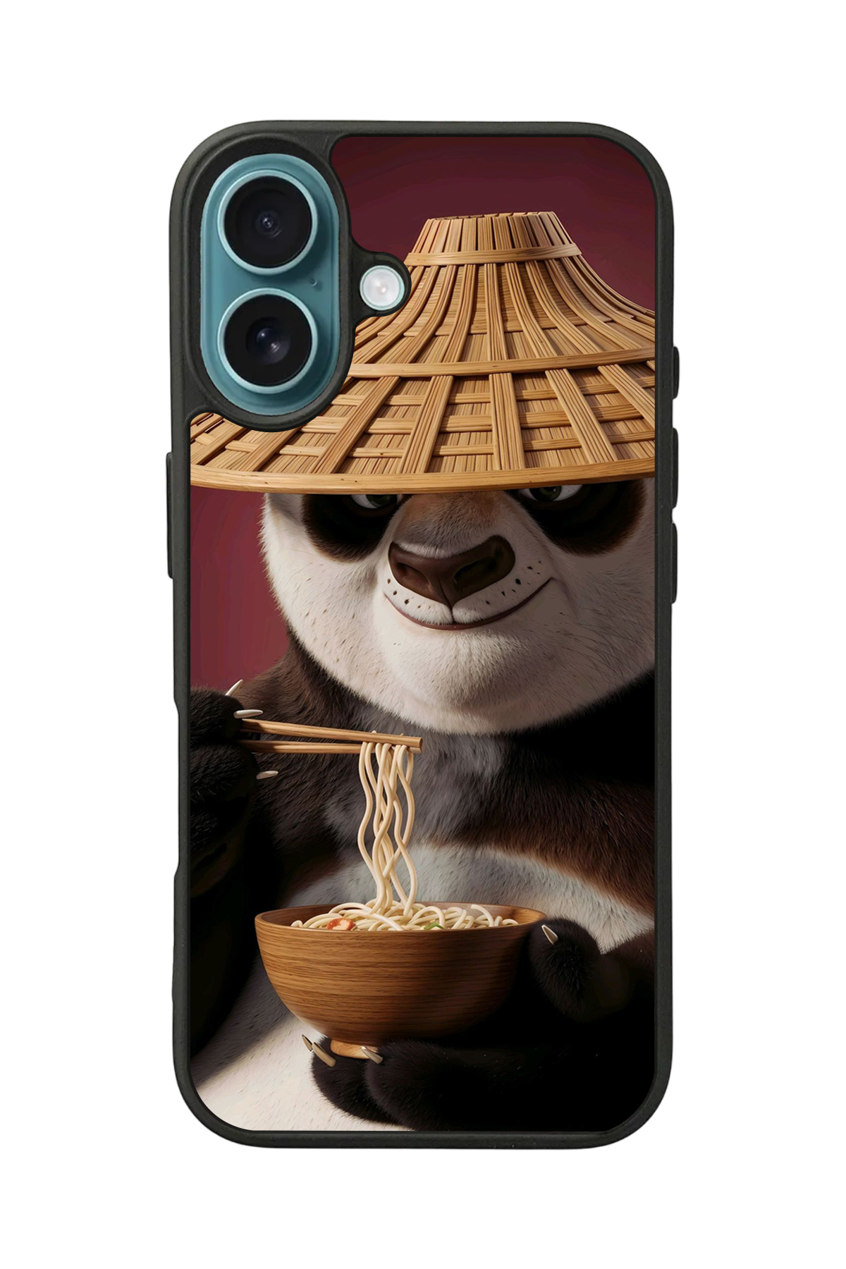 iPhone 16 Uyumlu Kung Fu Panda Tasarımlı Glossy Premium Kılıf